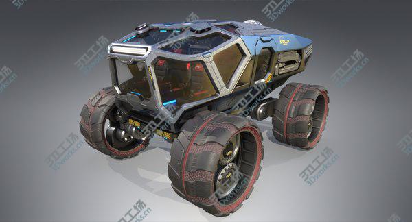images/goods_img/20210312/Sci-fi Exploration Rover Vehicle 3D model/1.jpg